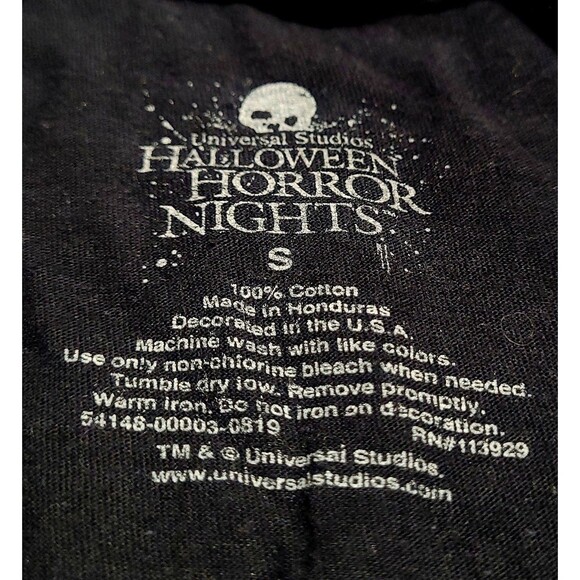 Halloween Horror Nights Shirt Unisex Small Black 2021 Universal Studios Graphic - Picture 4 of 8